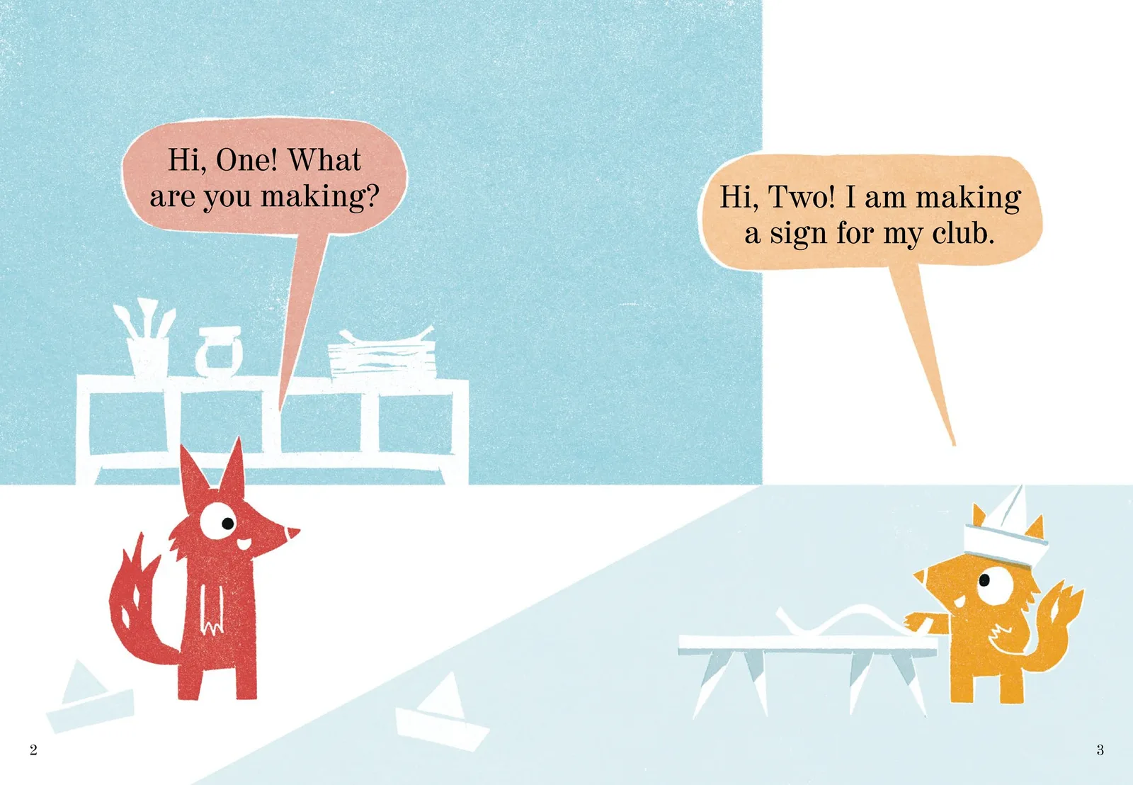 Interior spread from It's a Sign!
