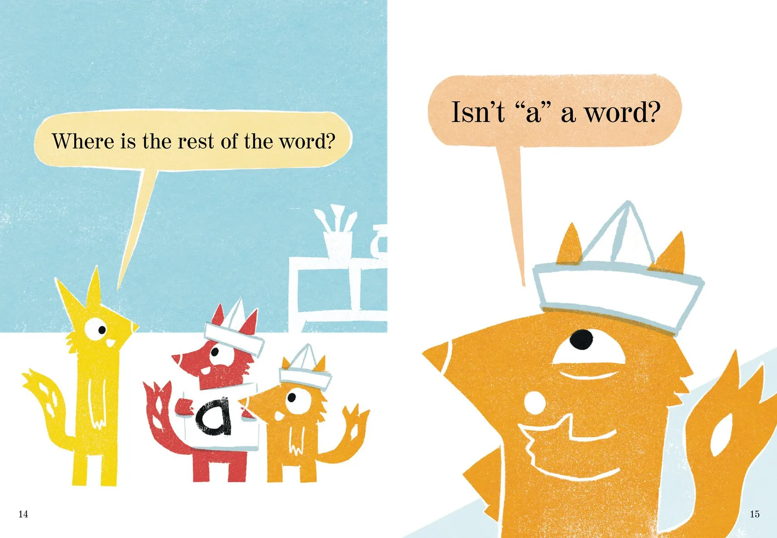 Interior spread from It's a Sign!