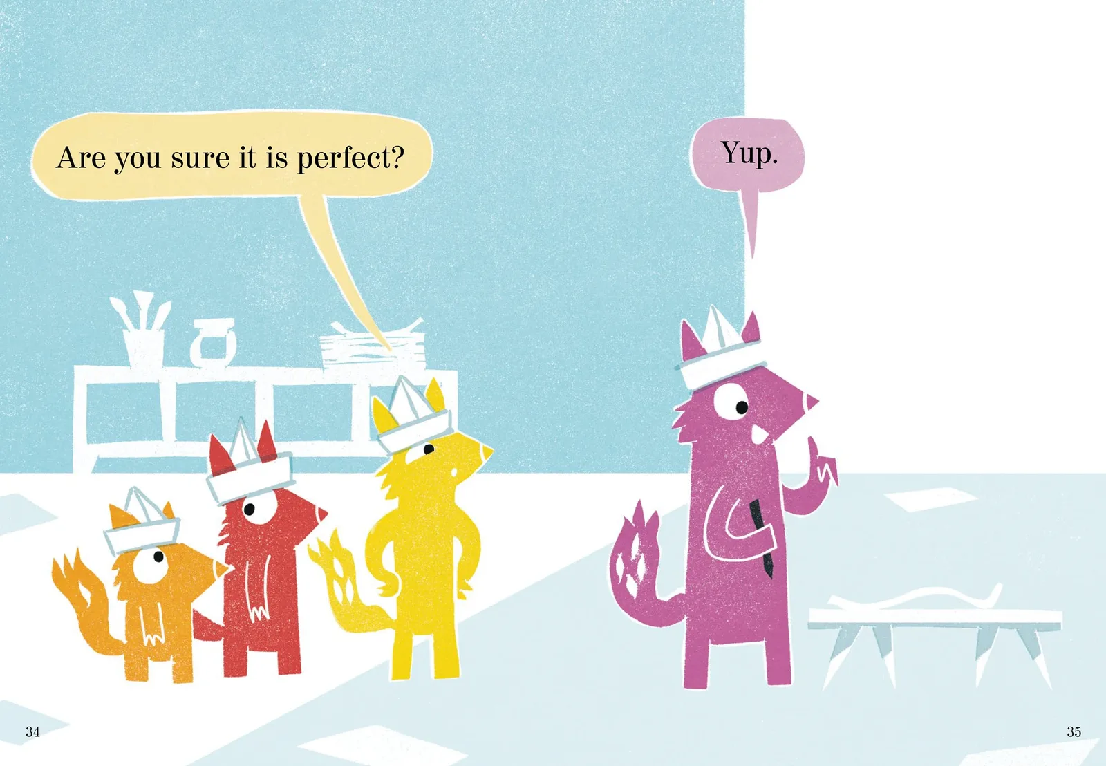 Interior spread from It's a Sign!