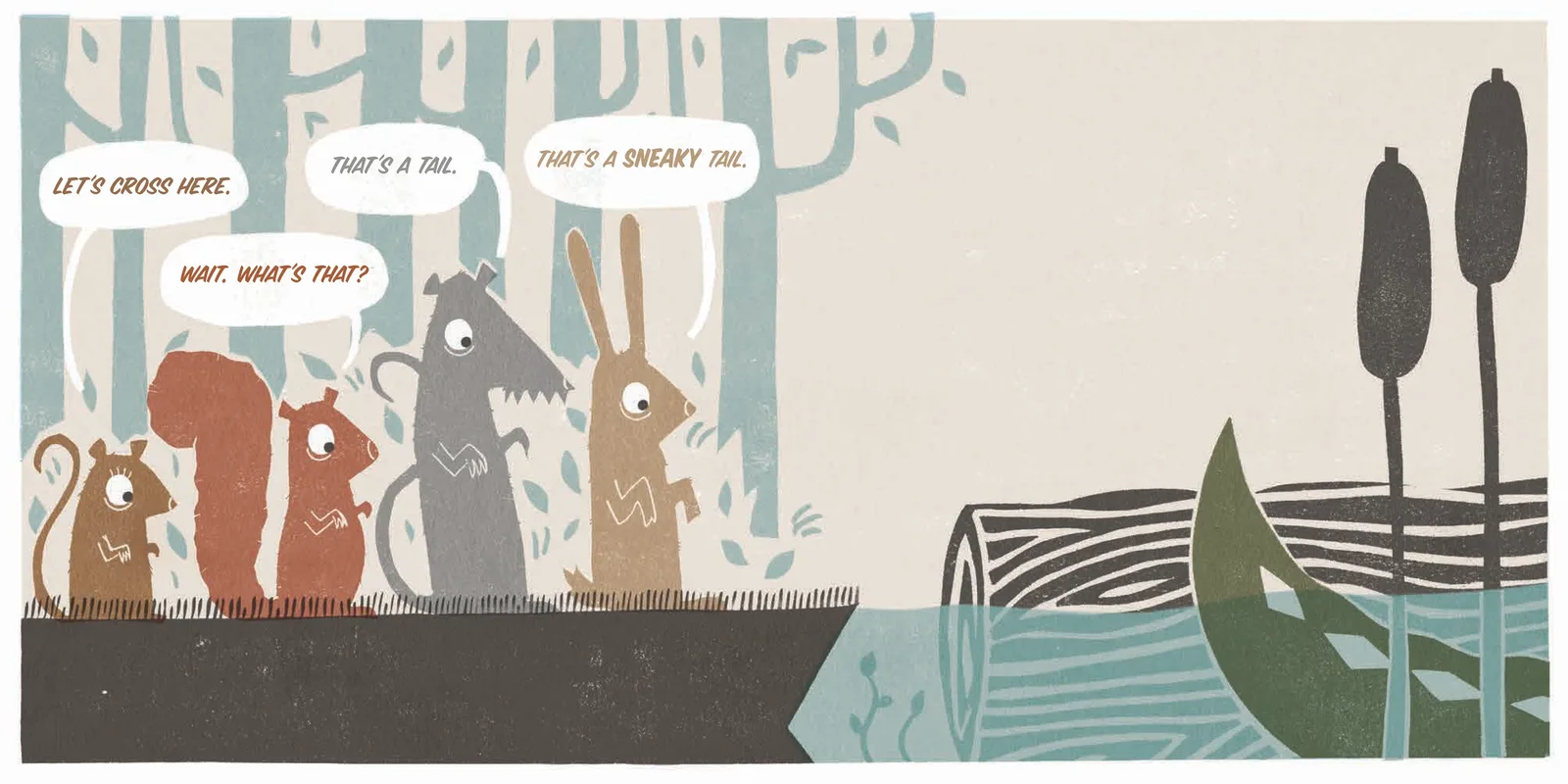 Interior spread from Somewhere in the Bayou