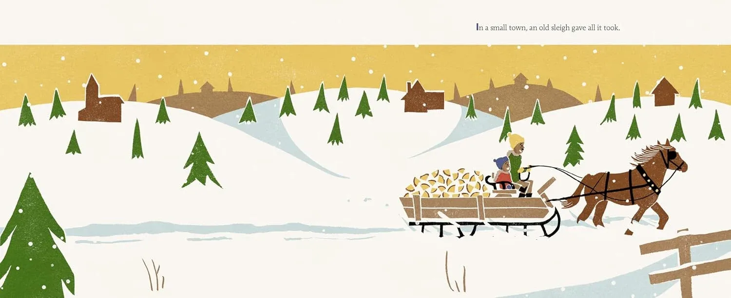 Interior spread from The Old Sleigh