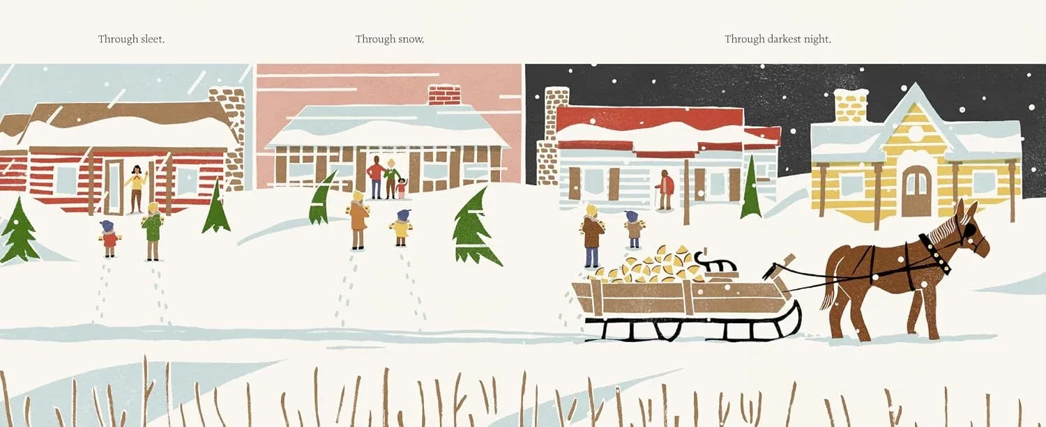 Interior spread from The Old Sleigh