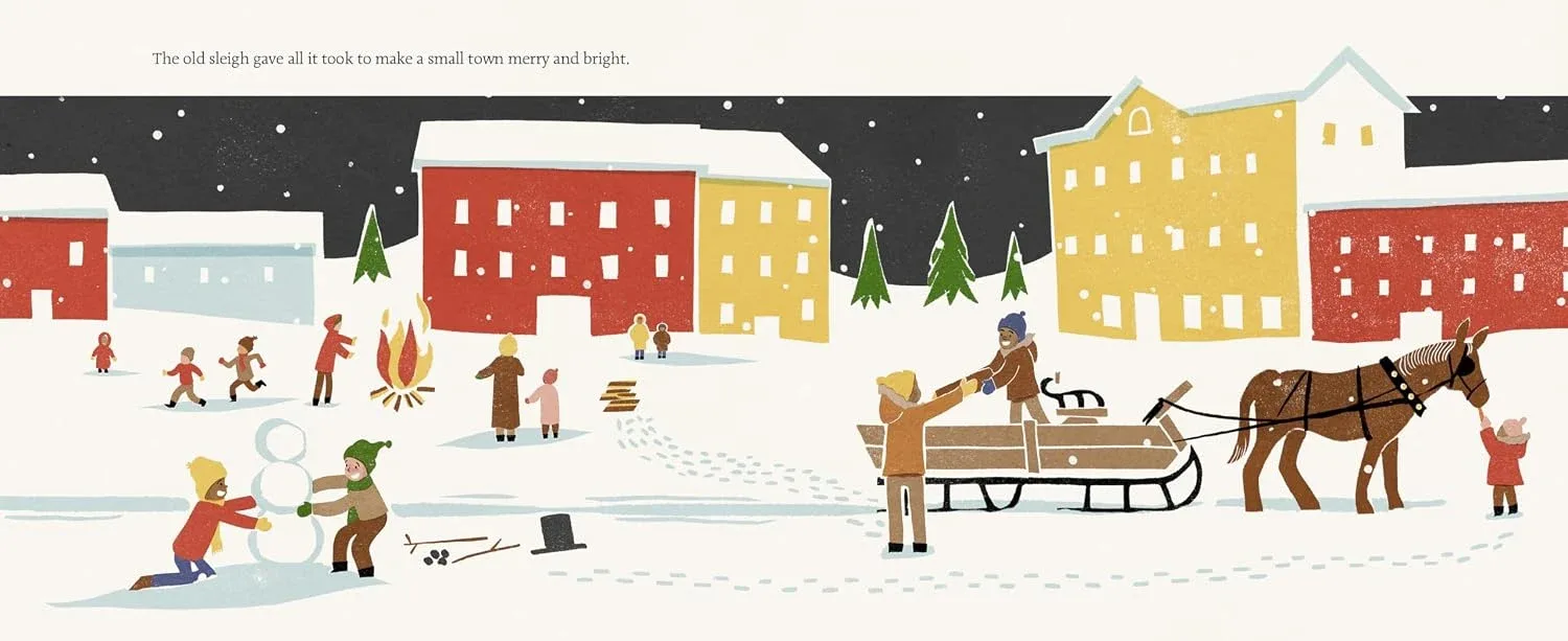 Interior spread from The Old Sleigh